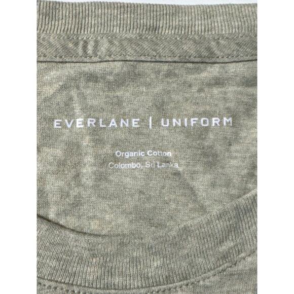 Everlane Uniform Crew Neck Tee Organic Cotton Heathered Grey Short Sleeve - Picture 5 of 9
